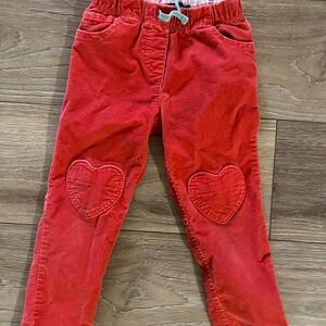 PLAY Mini Boden Red Casual Heart Patch Bottoms